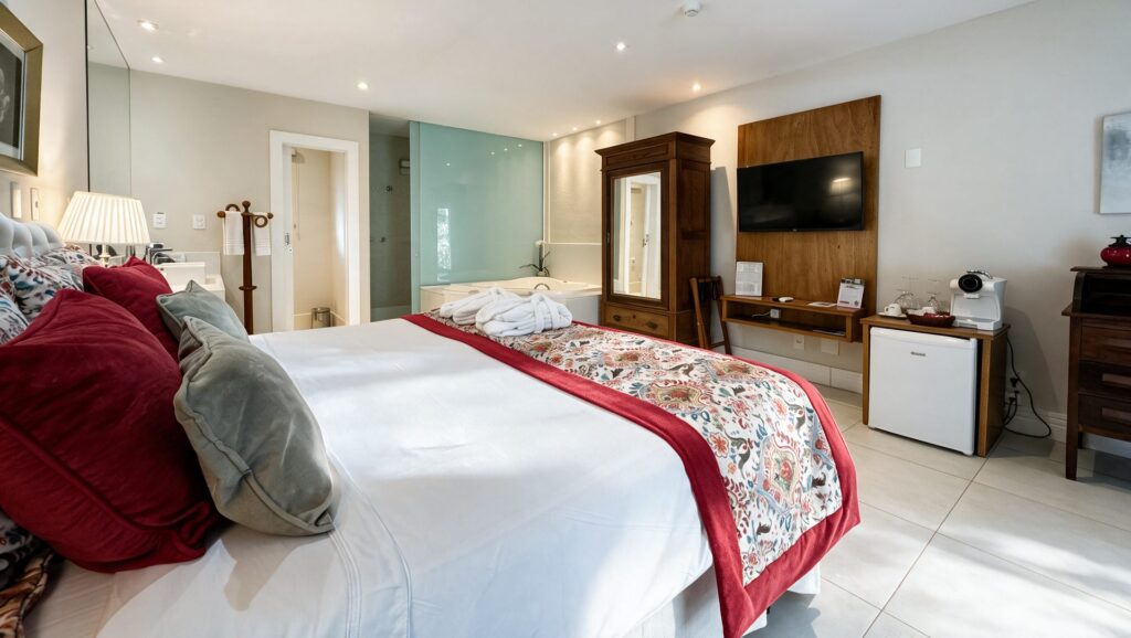 Suíte Premium com hidromassagem da Locanda Della Mimosa