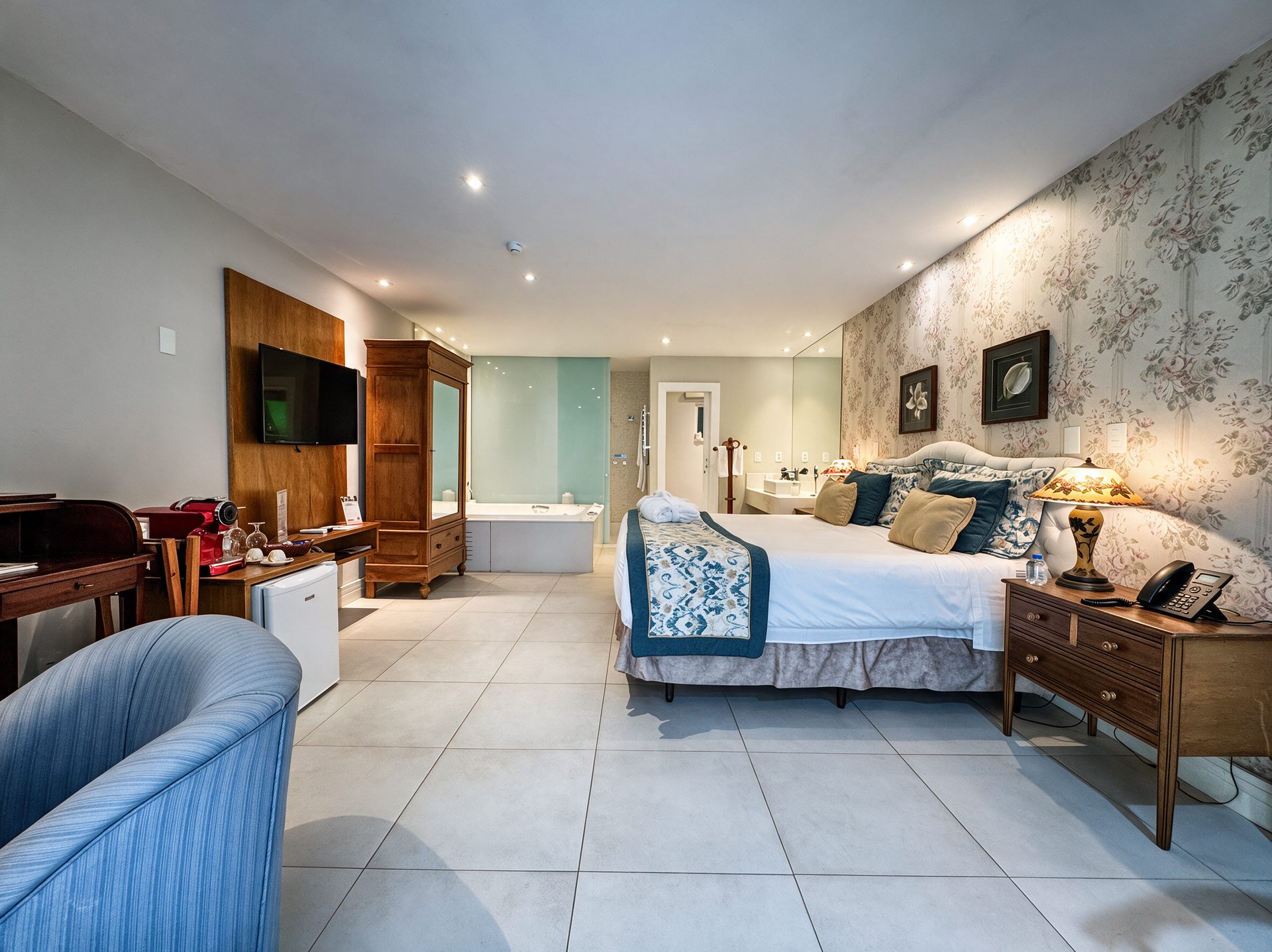 Suíte Premium com hidromassagem da Locanda Della Mimosa