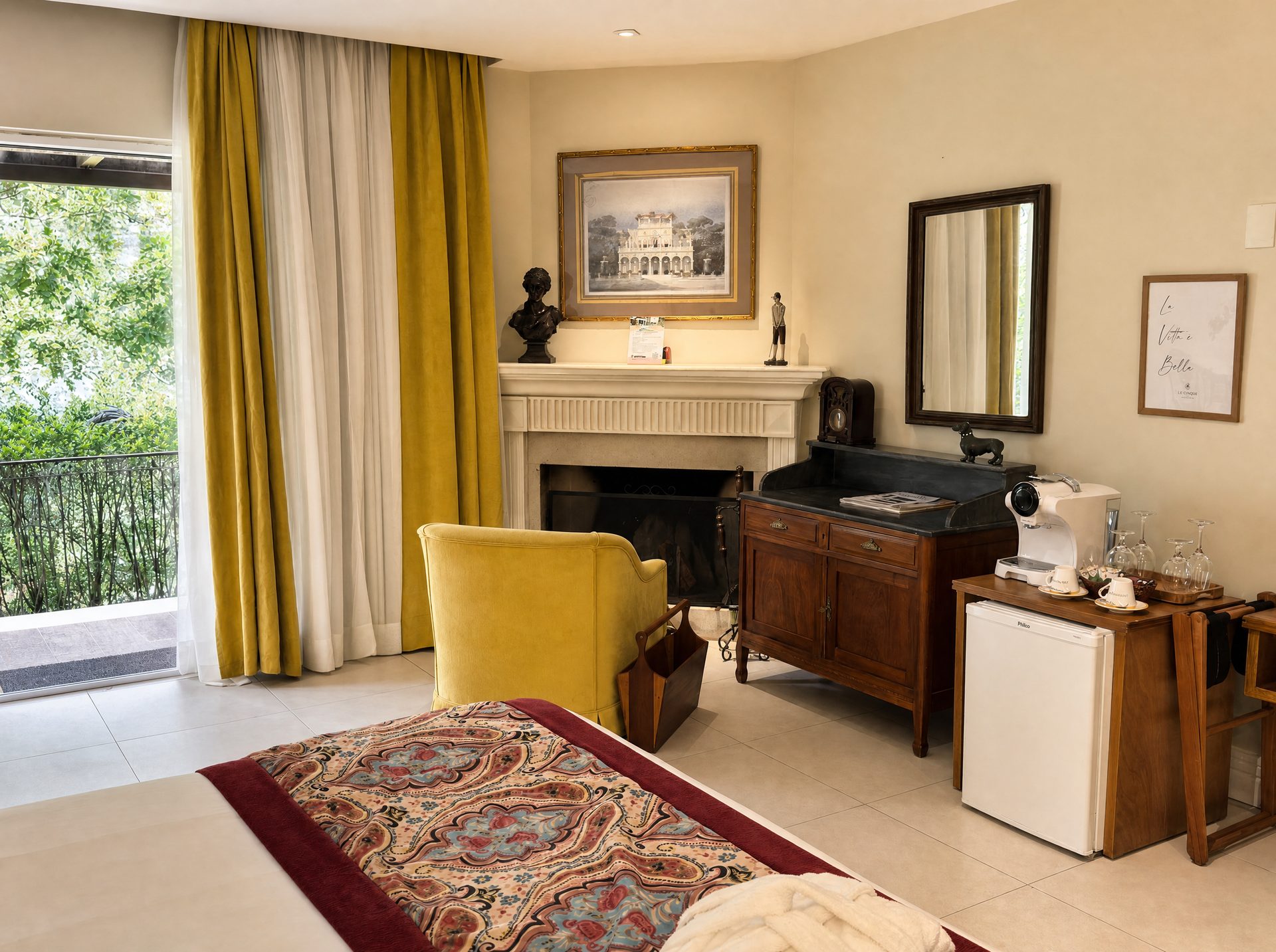 Suíte Premium com hidromassagem da Locanda Della Mimosa