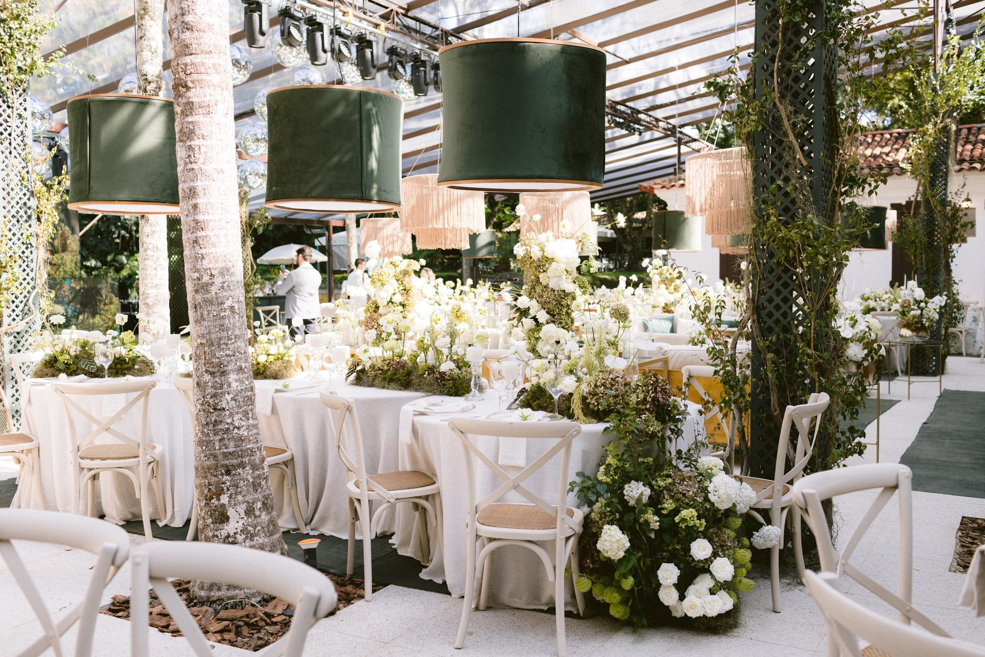 Salão de festa decorado na Locanda Bela Vista