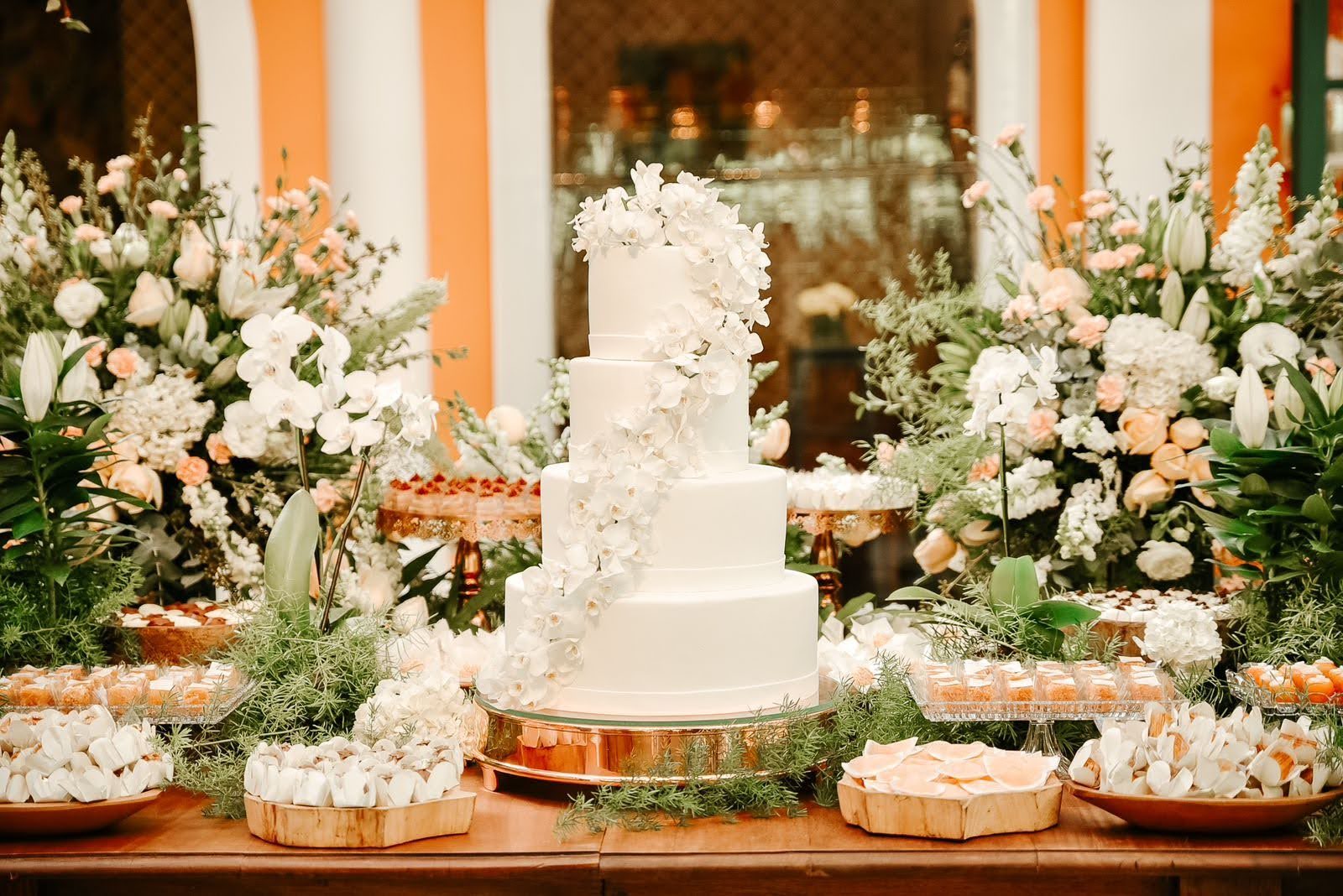Bolo de casamento na Locanda Della Mimosa